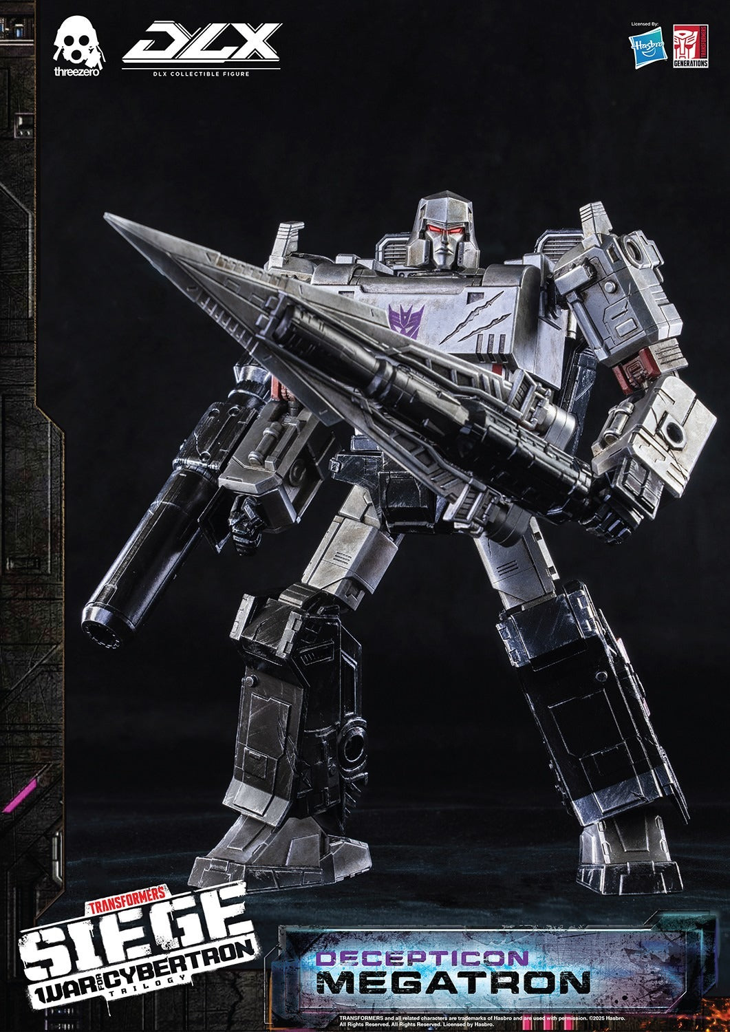 ThreeZero Transformers War for Cybertron Trilogy Megatron DLX Scale Figure