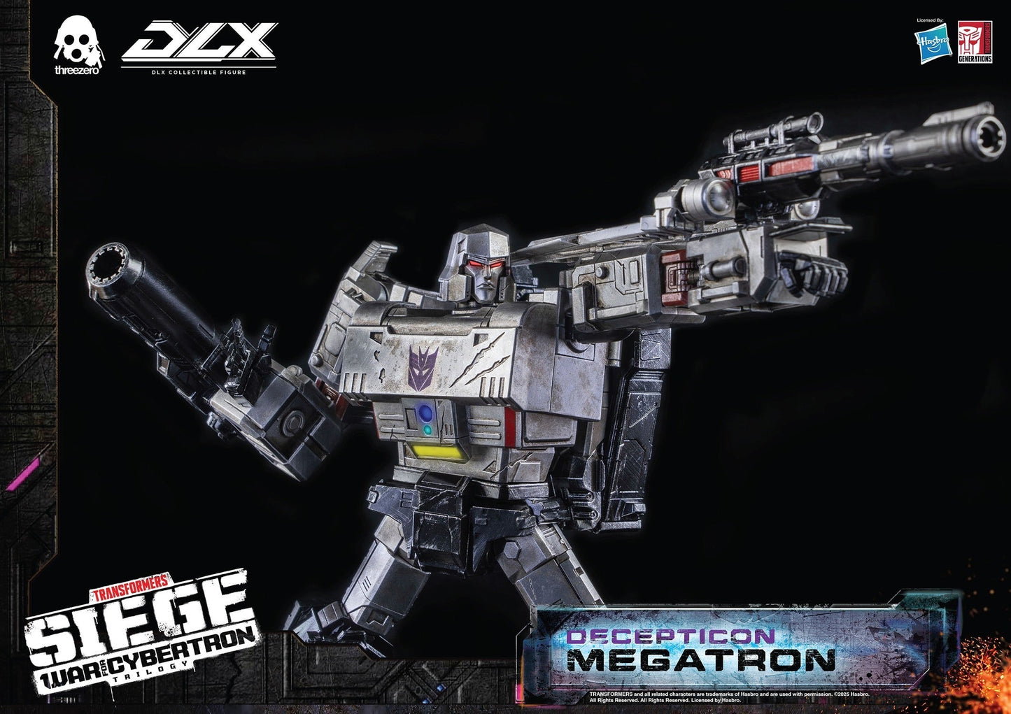ThreeZero Transformers War for Cybertron Trilogy Megatron DLX Scale Figure