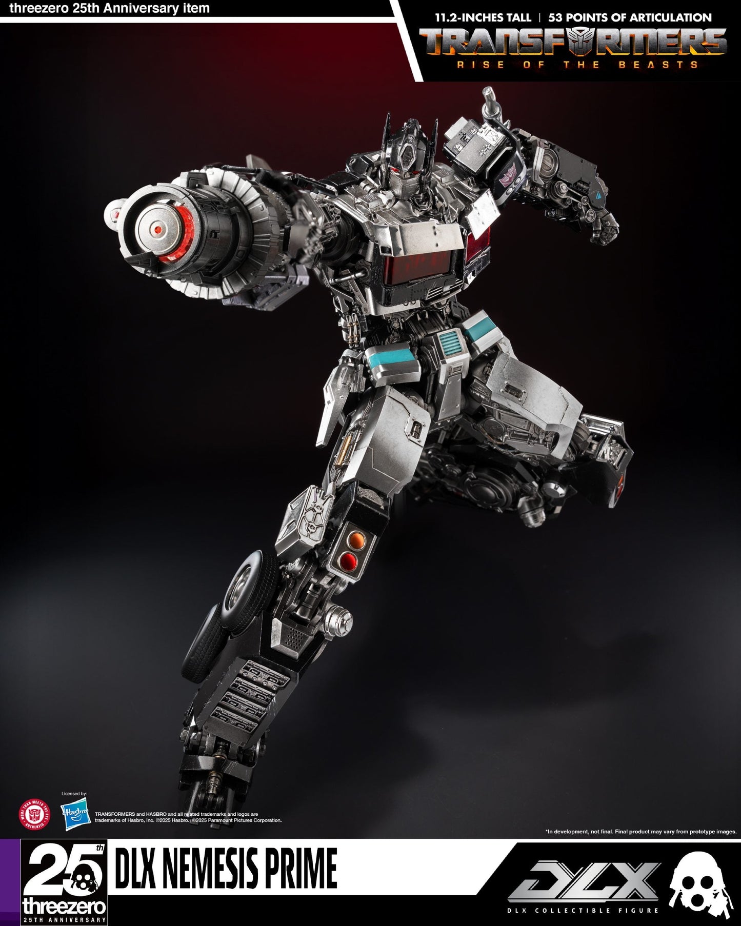 ThreeZero Transformers: Rise of the Beasts Nemesis Prime DLX Action Figure