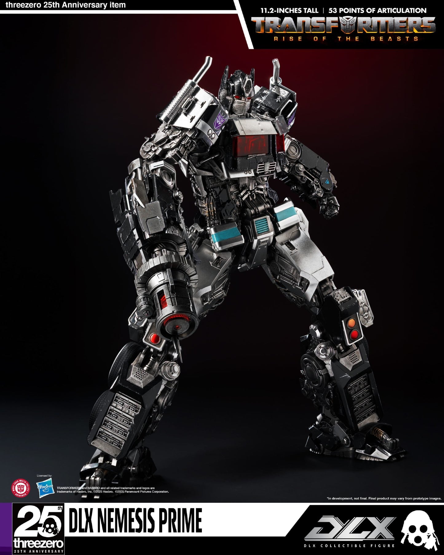 ThreeZero Transformers: Rise of the Beasts Nemesis Prime DLX Action Figure