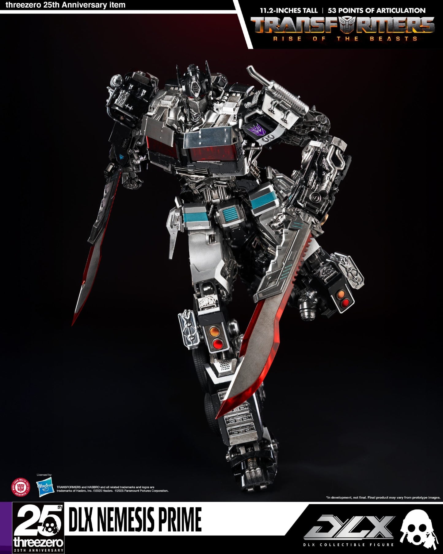 ThreeZero Transformers: Rise of the Beasts Nemesis Prime DLX Action Figure