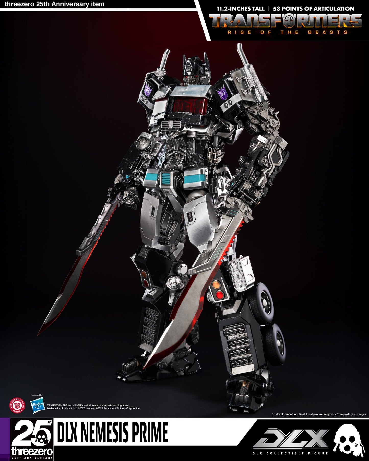 ThreeZero Transformers: Rise of the Beasts Nemesis Prime DLX Action Figure
