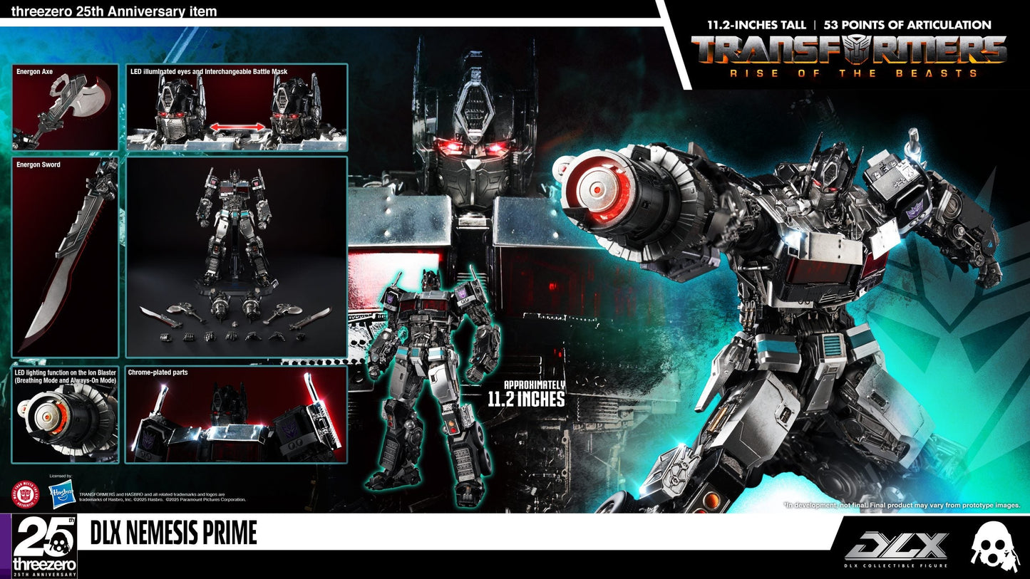 ThreeZero Transformers: Rise of the Beasts Nemesis Prime DLX Action Figure