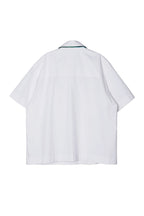 ASSEEN Cord Tassel Pocket Half Shirt