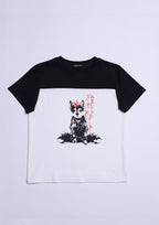 KADAKADA Punk Pup Graphic Spliced T-Shirt