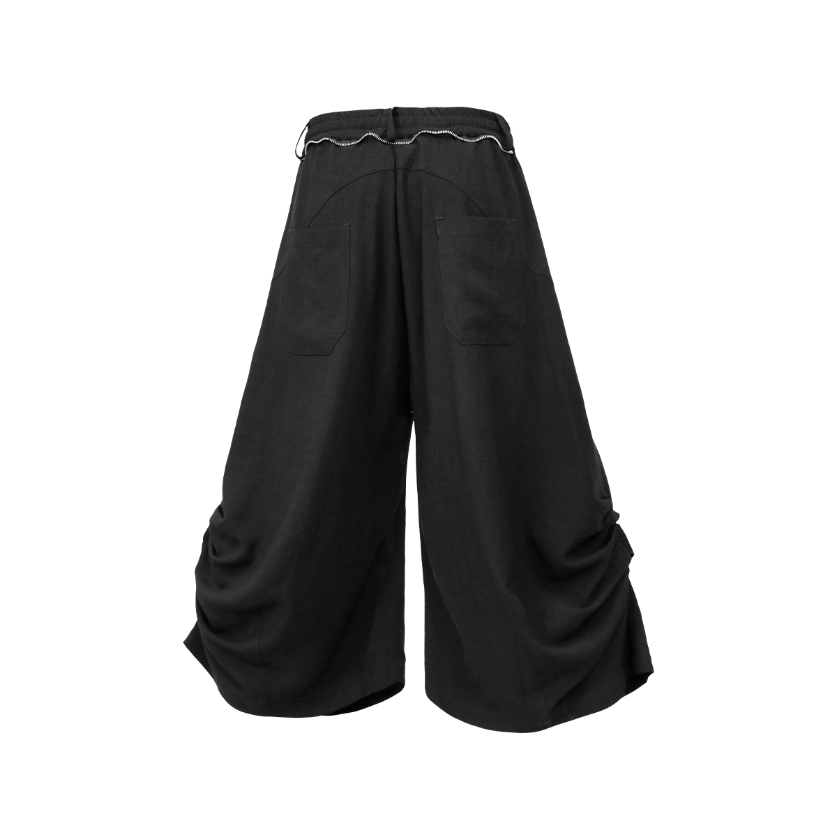 RELABEL Ruched Tencel-Acetate Oversized Shorts