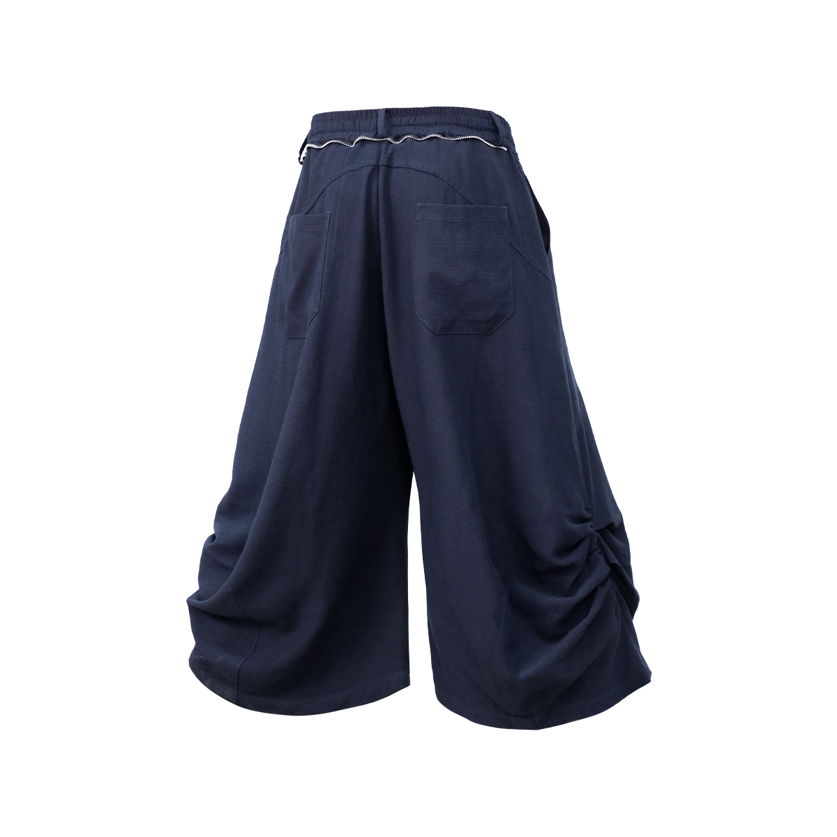 RELABEL Tencel-Acetate Ruched Oversized Shorts