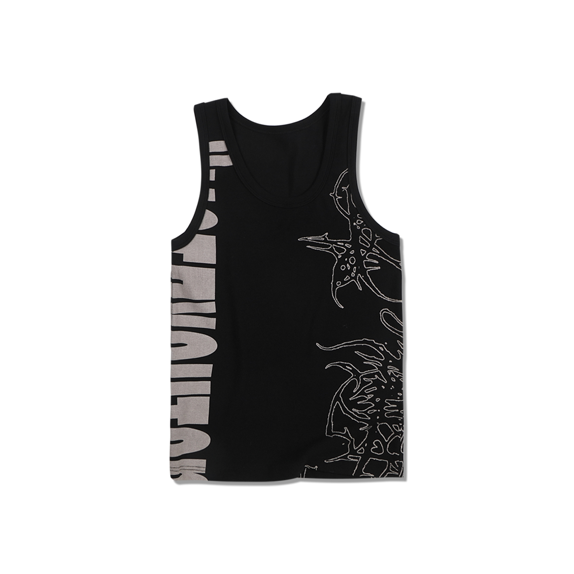 WHISTLEHUNTER Graffiti Ribbed Tank Top