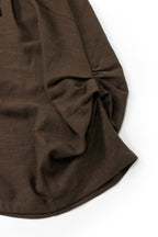 RELABEL Tencel-Acetate Ruched Oversized Shorts