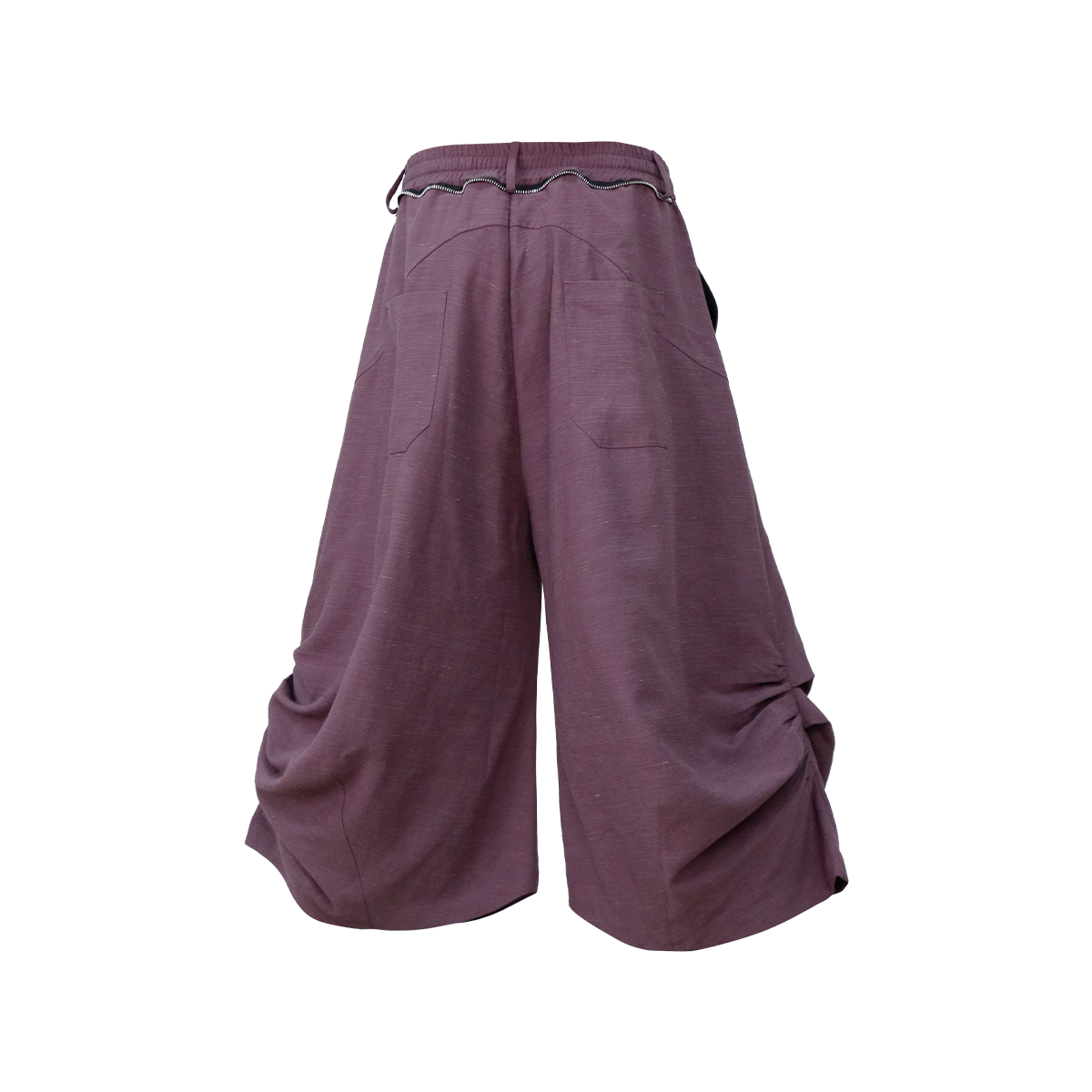 RELABEL Tencel-Acetate Ruched Oversized Shorts