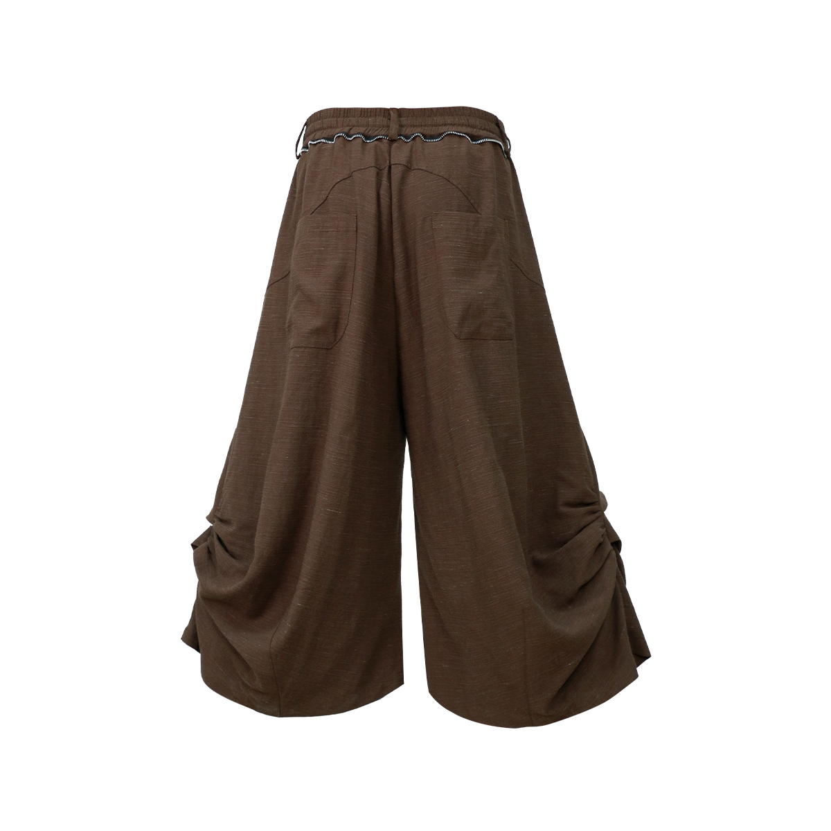 RELABEL Tencel-Acetate Ruched Oversized Shorts