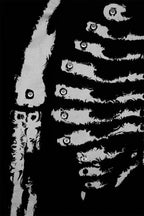 RELABEL Skeleton Graphic Rivet Long-Sleeve Tee