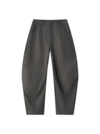 OPICLOTH Retro Curved-Cut Tailored Pants