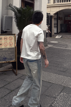 UNDERWATER Washed Whiskered Gradient Jeans