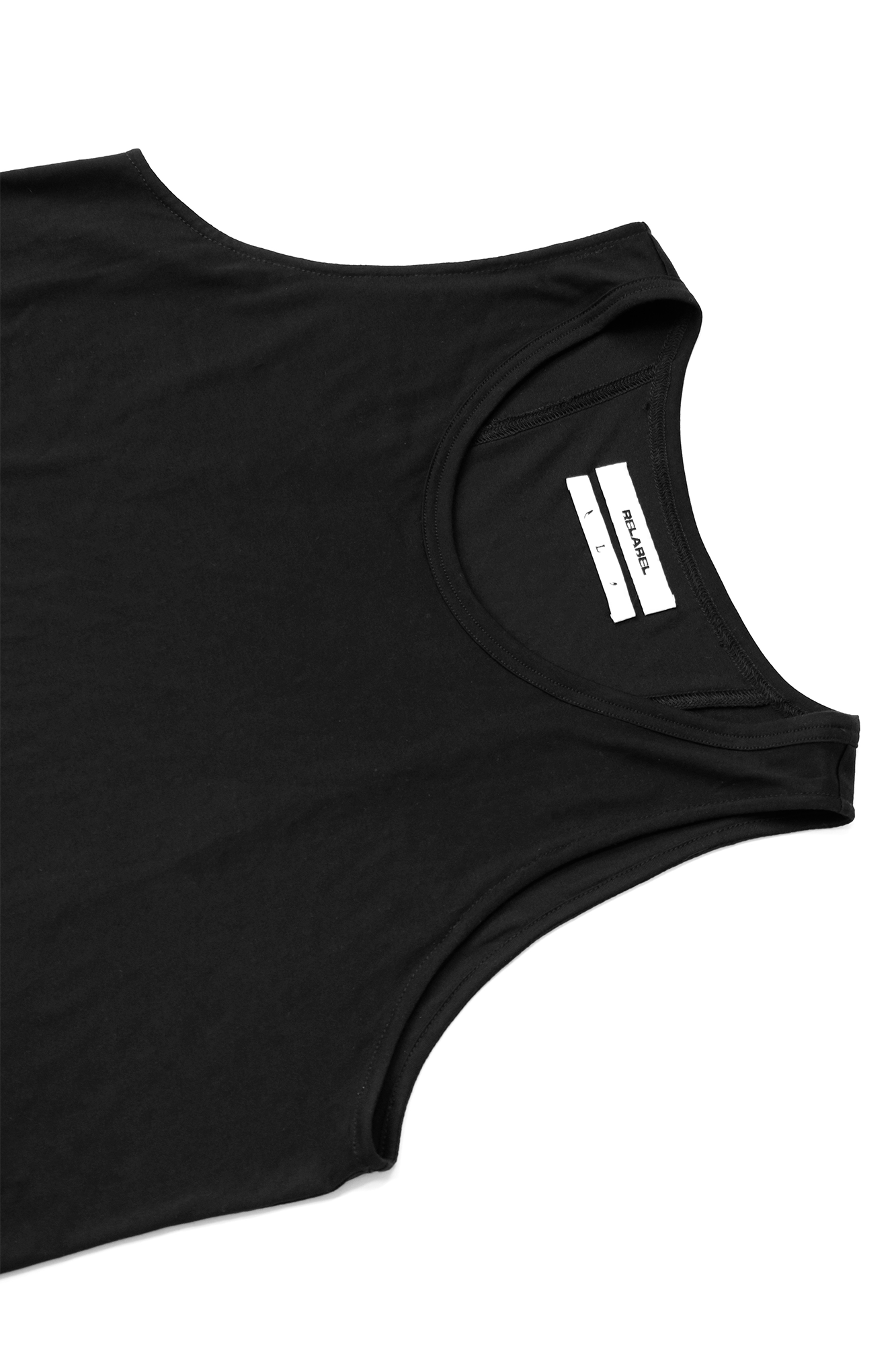 RELABEL Tencel Wool Hooded Ruched Tank Top