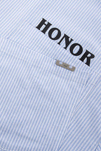 F2CE Pinstriped Half-Zip Polo Pocket T-Shirt