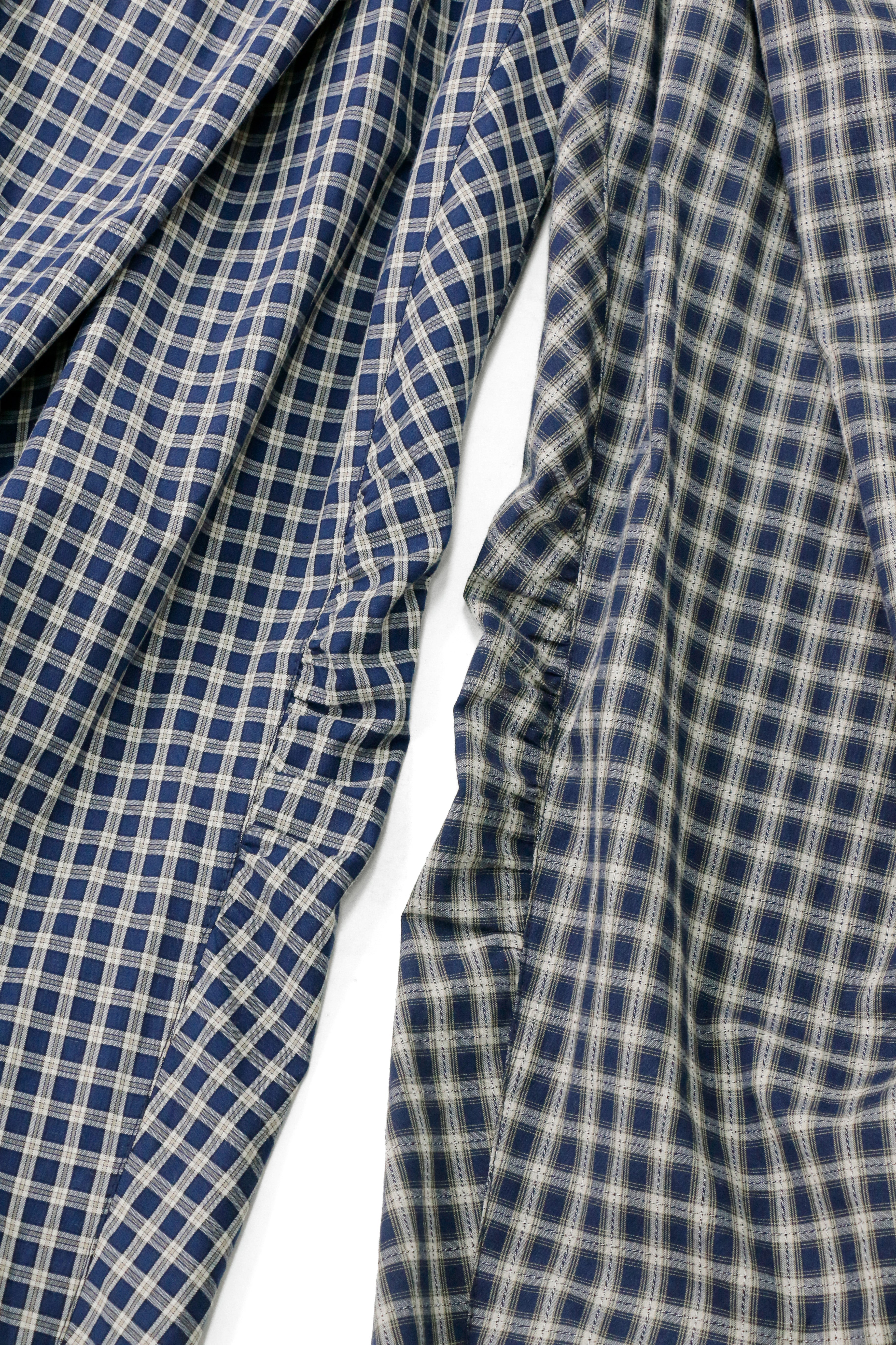 RELABEL Gingham Draped Drawstring Oversized Cargo