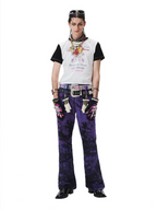 ERISSTOFF Tie-Dye Dual-Waist Flared Jeans