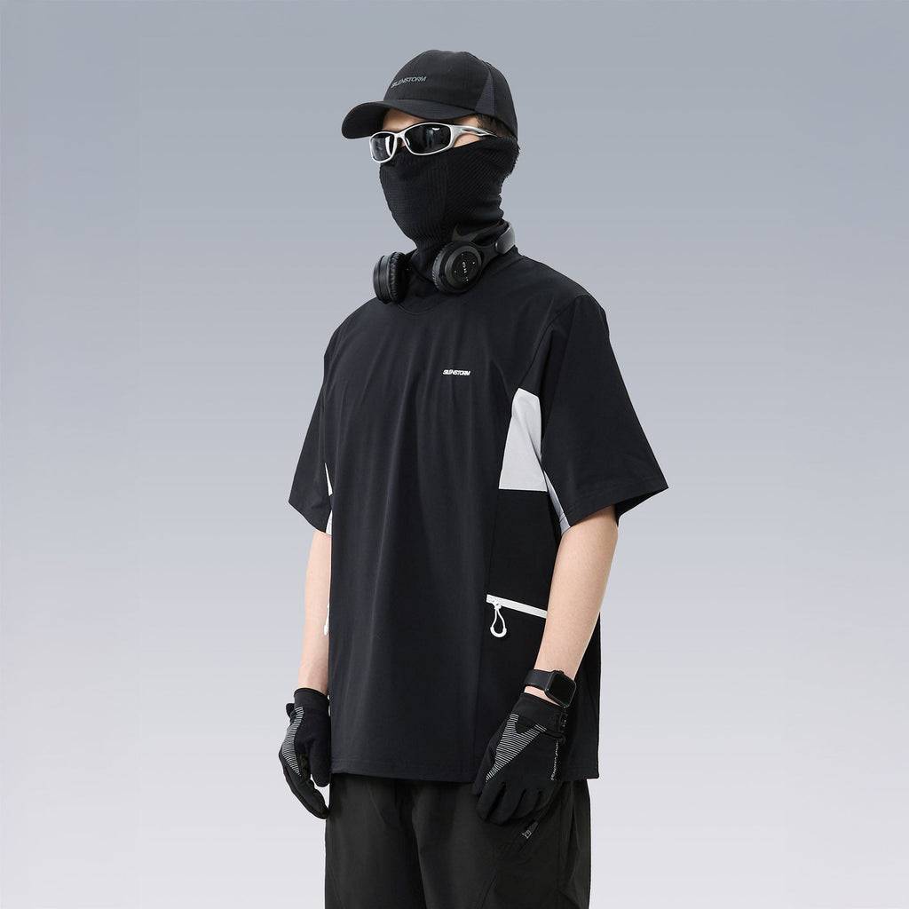 SILENSTORM Tech Panel Drawstring-Hem Quick-Dry T-Shirt