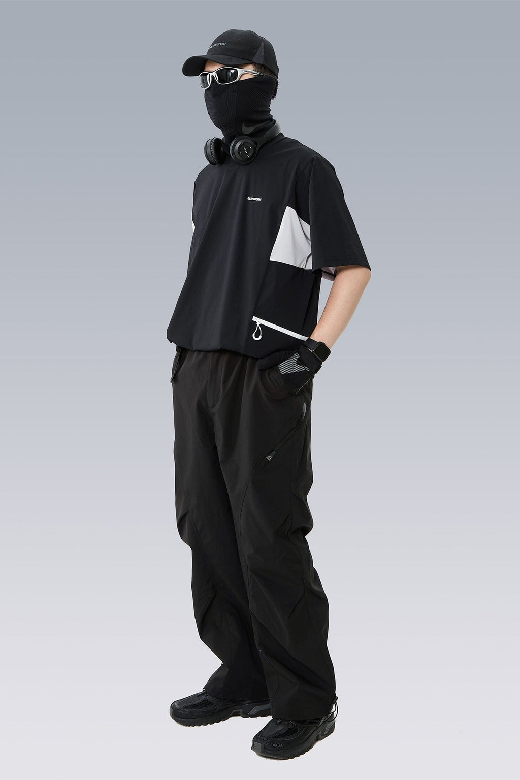 SILENSTORM Tech Panel Drawstring-Hem Quick-Dry T-Shirt