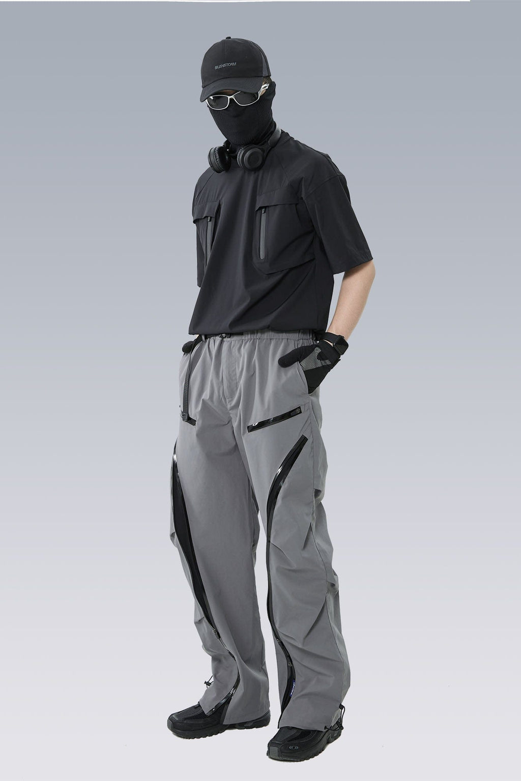 SILENSTORM Arc-Zip Crinkled Water-Repellent Utility Pants