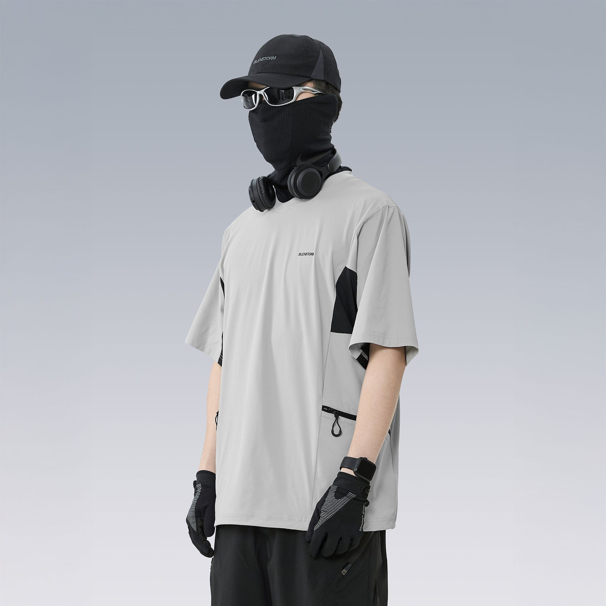 SILENSTORM Tech Panel Drawstring-Hem Quick-Dry T-Shirt