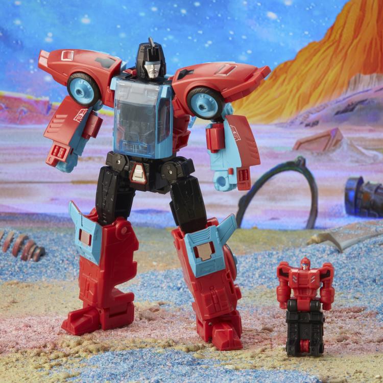 Transformers Generations Legacy Deluxe Class Autobot Pointblank and Peacemaker Action Figure