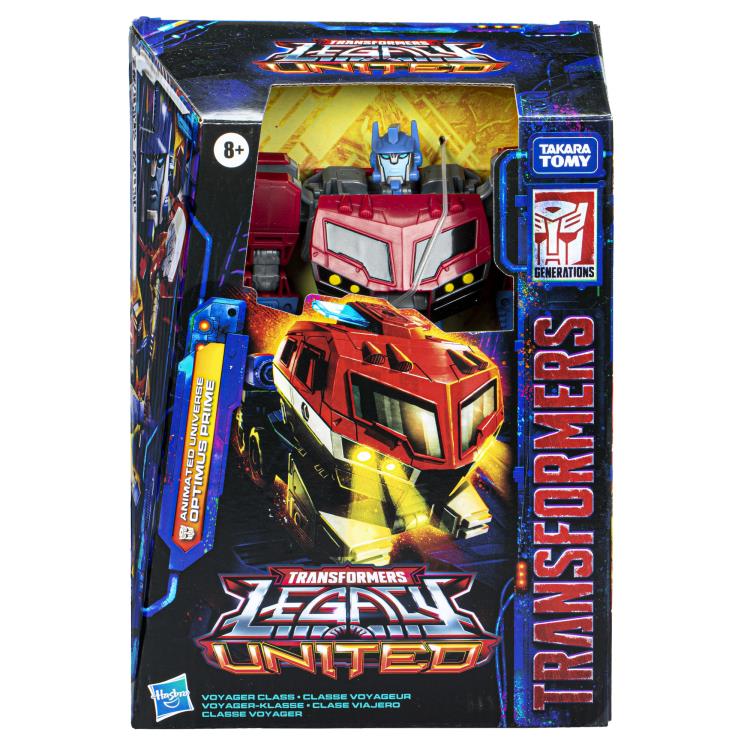 Transformers Generations Legacy United Voyager Class Animated Universe Optimus Prime Action Figure