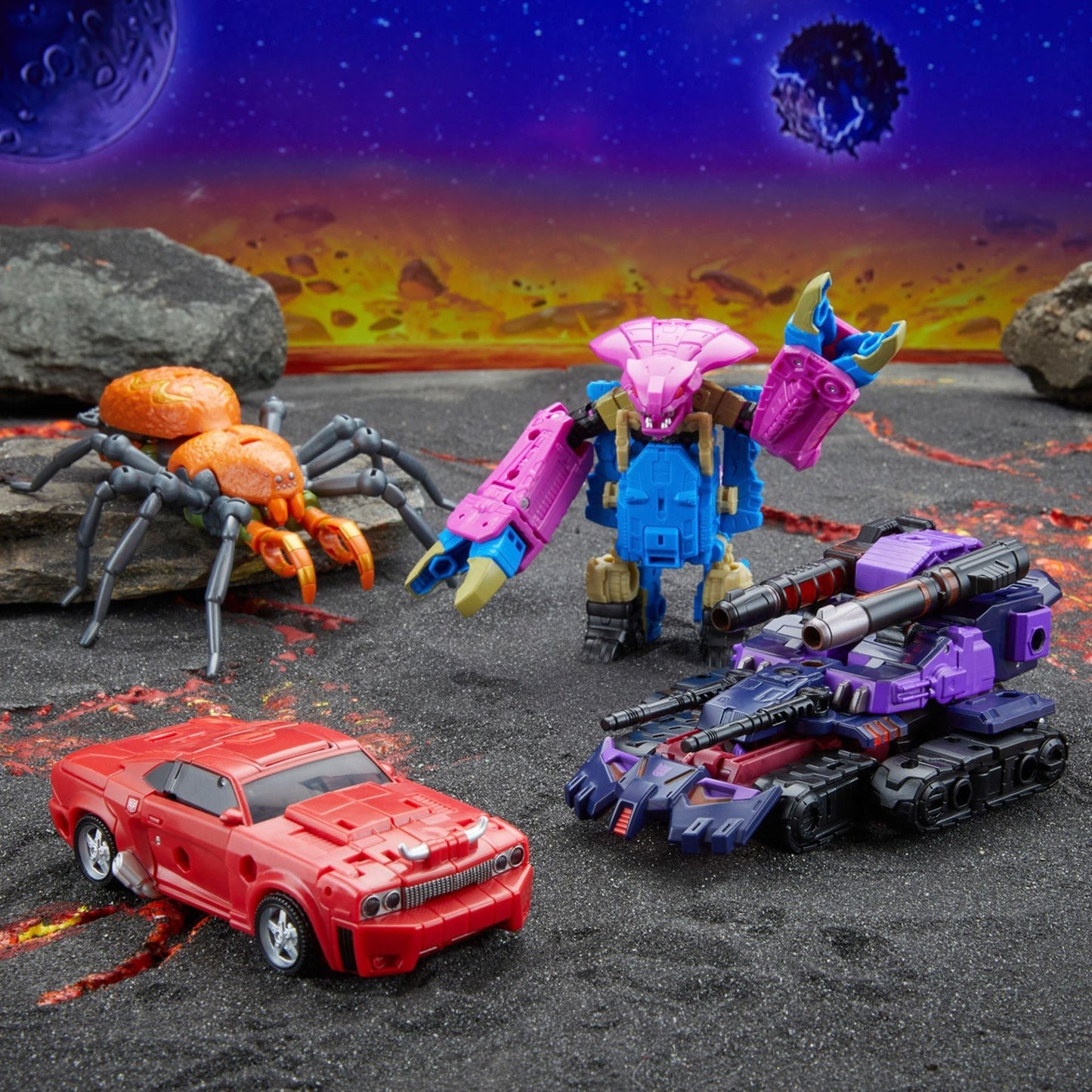 Transformers Generations Legacy United Deluxe Versus 4 Pack (Cliffjumper, Tarantulas, Squeezeplay, Tarn) Action Figure
