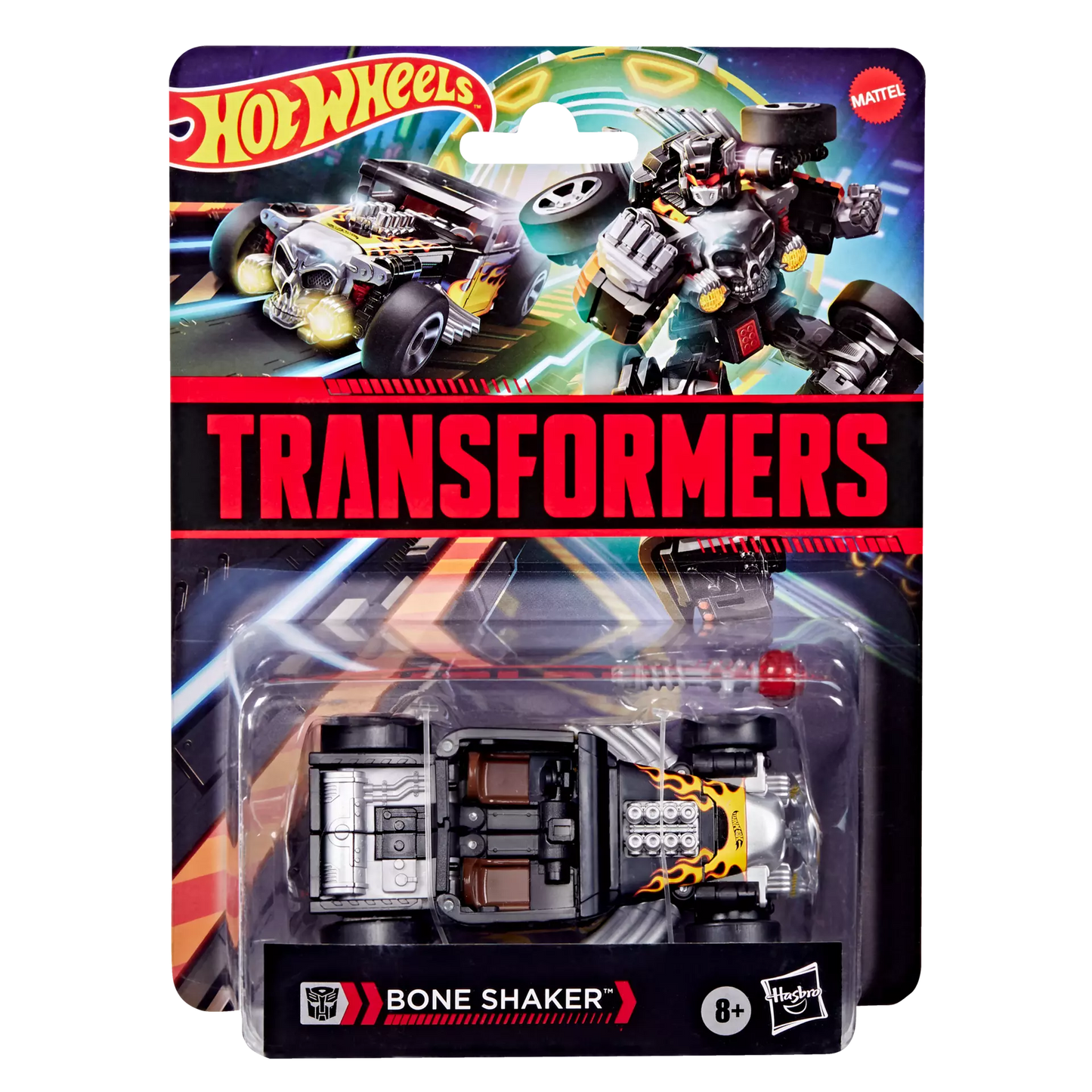 Transformers Collaborative Hot Wheels Bone Shaker Action Figure
