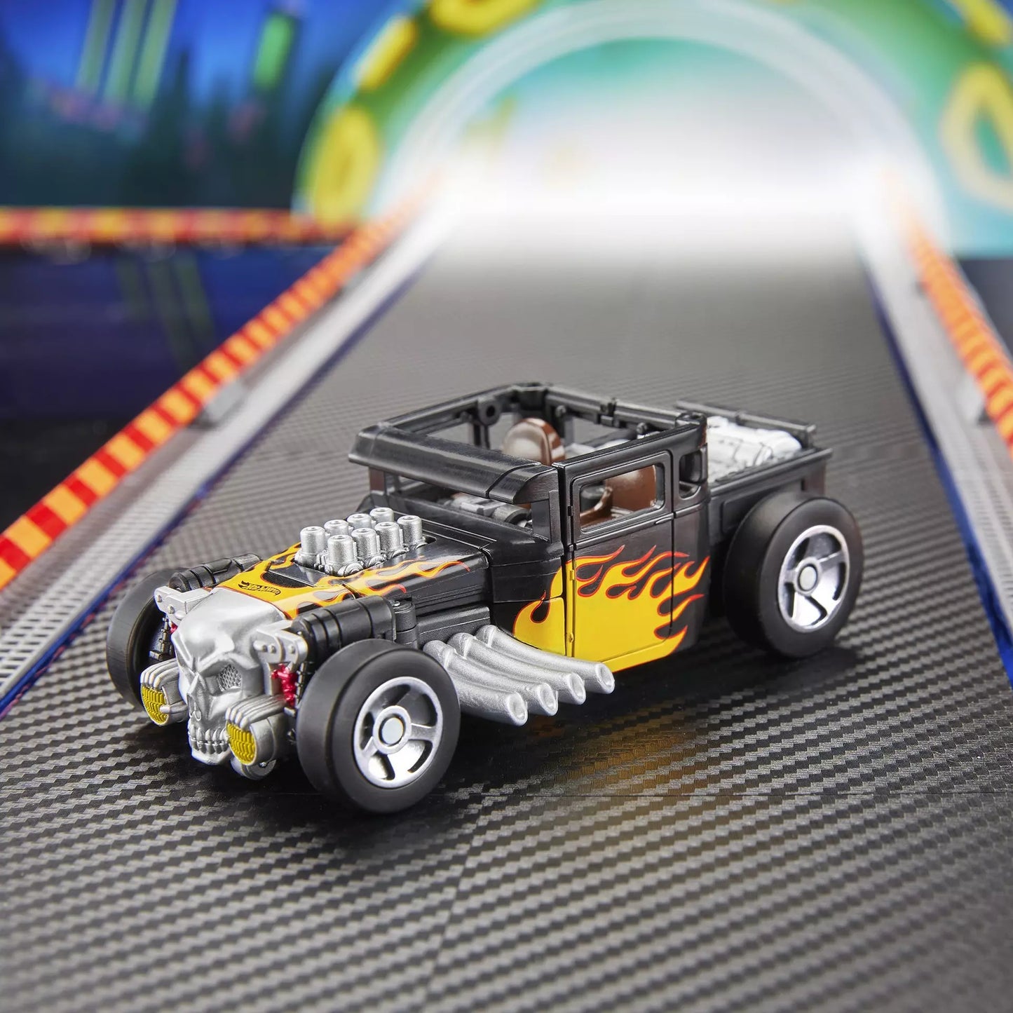 Transformers Collaborative Hot Wheels Bone Shaker Action Figure