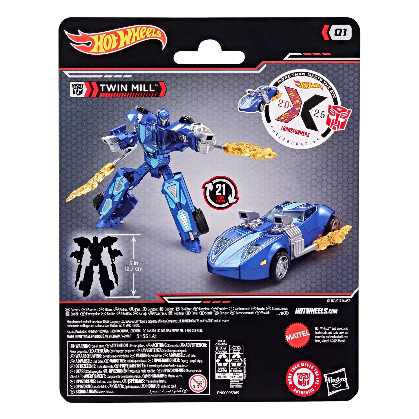 Transformers Collaborative Hot Wheels Twin Mill Action Figure