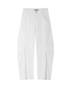 CLP Deconstructed Pleated Button Wide-Leg Pants
