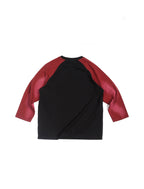 TRECLUB Studded Raglan Graphic 3/4 Sleeve Tee