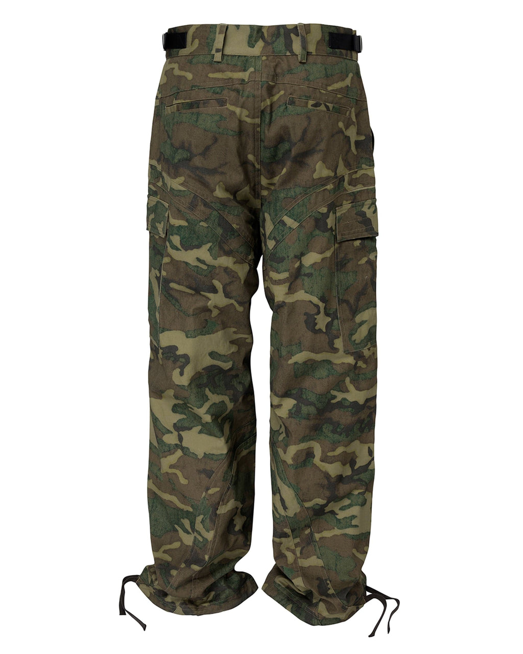 F2CE Wide-Leg Draw-String Camo Cargo Pants