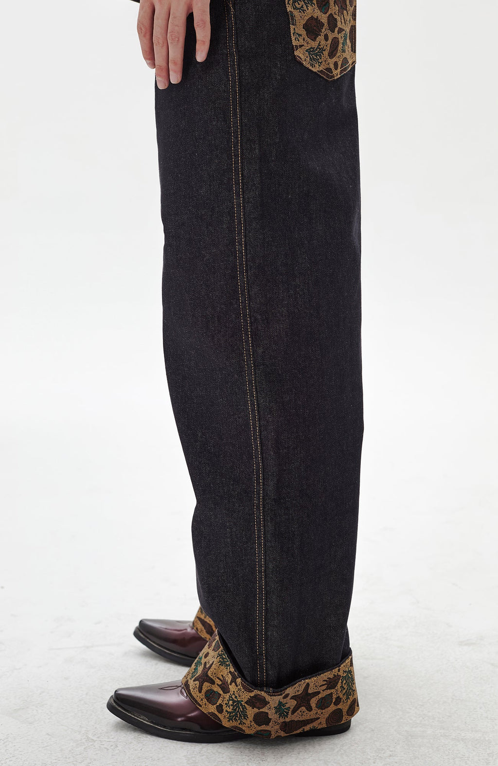 PASET Barn Cuffed Wide-Leg Jeans