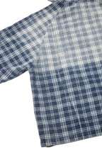 RELABEL Plaid Rivet Paneled Faded Hoodie