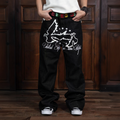 VINKID Double Pigeon Star Graphic Jeans
