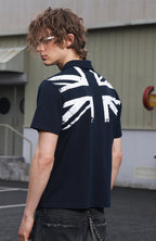 SAVAGEGROWTHWORLD Retro Crest Graphic Polo Tee