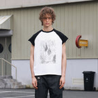 SAVAGEGROWTHWORLD Washed Rockstar Raglan T-Shirt