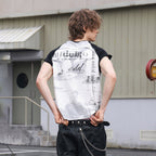 SAVAGEGROWTHWORLD Washed Rockstar Raglan T-Shirt