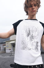 SAVAGEGROWTHWORLD Washed Rockstar Raglan T-Shirt