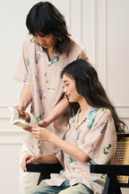 EPIC POETRY Porcelain Full-Print Half Shirt