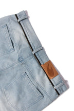 RELABEL Washed Puddled Wide-Leg Jeans