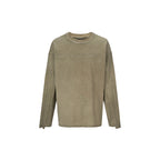F2CE Distressed Panel-Stitched Long-Sleeve Tee