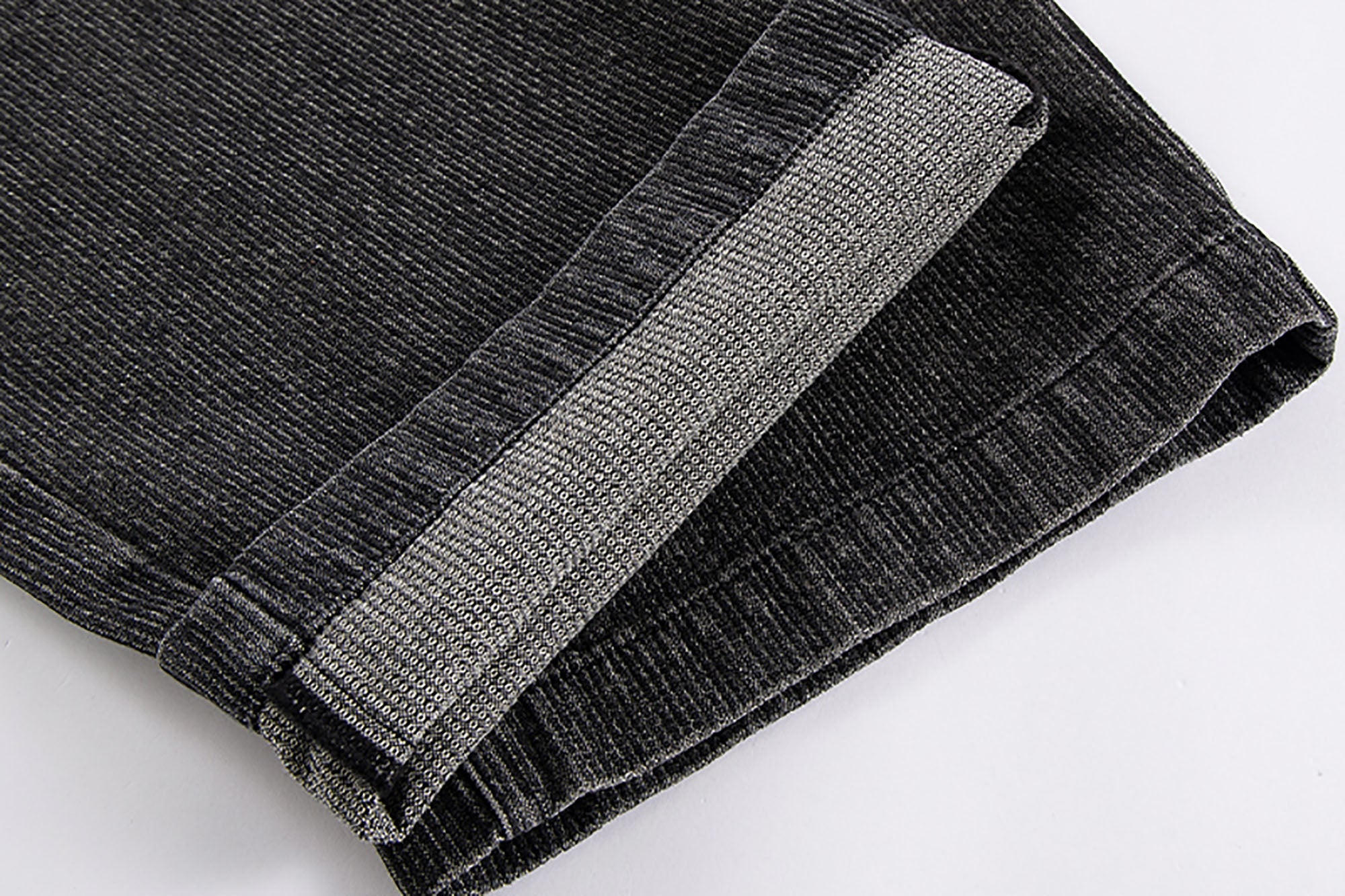 F2CE Retro Corduroy Logo Embroidery Straight-Leg Jeans
