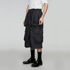 OPICLOTH Multi-Pocket Drawstring Cargo Shorts