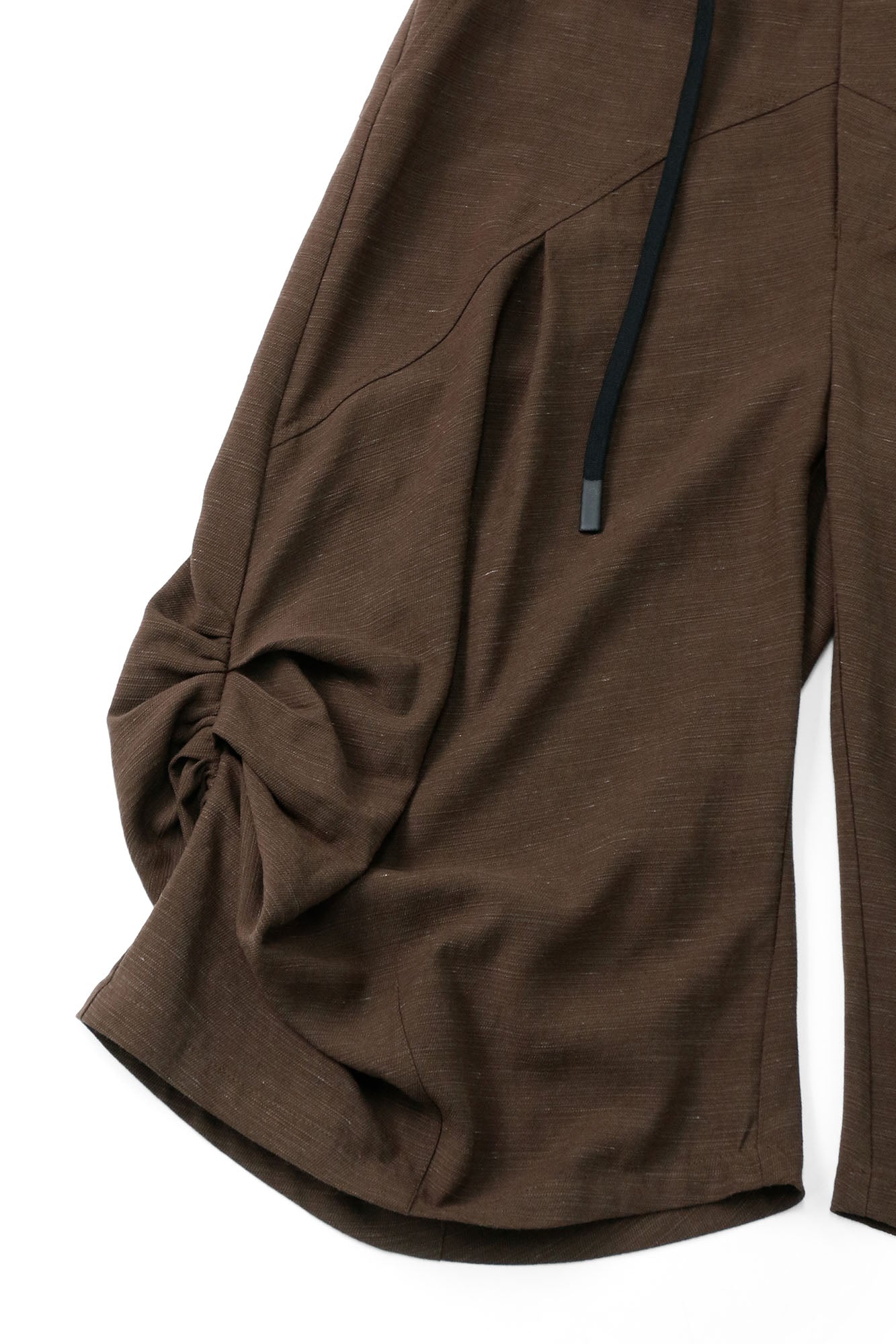 RELABEL Tencel-Acetate Ruched Oversized Shorts