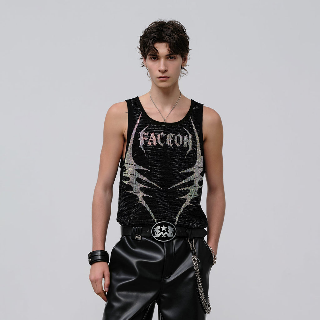 FACEONLAB Venom Diamond Punk Tank Black