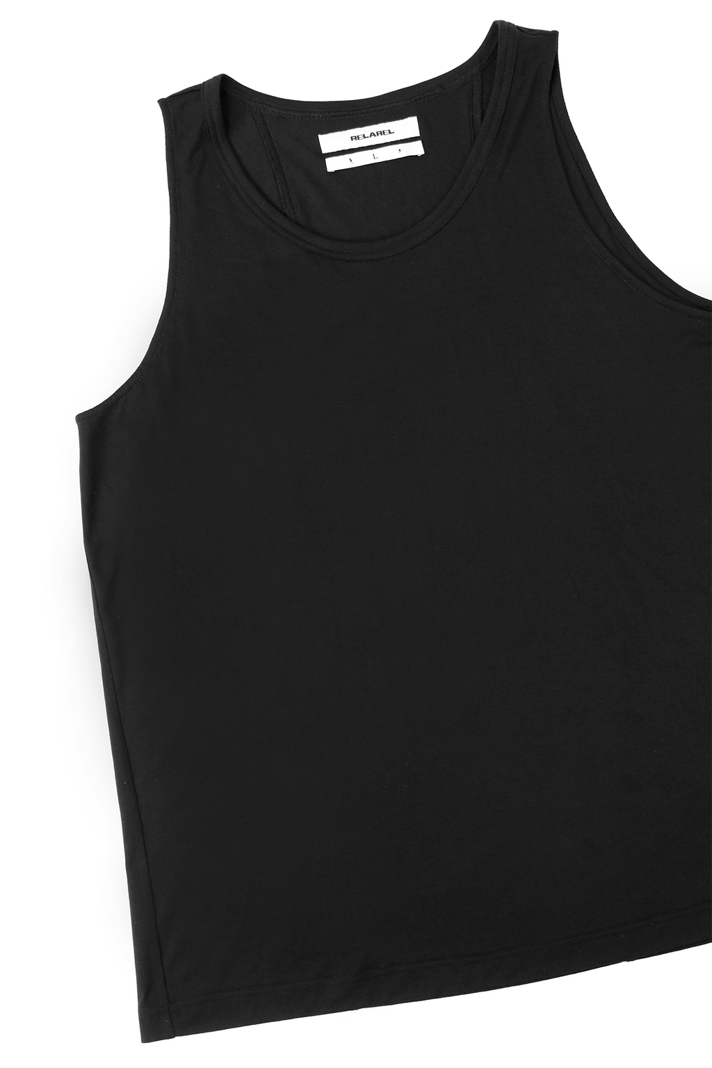 RELABEL Tencel Wool Hooded Ruched Tank Top
